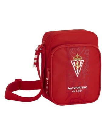 Borsa a Tracolla Real Sporting de Gijón Rosso (16 x 22 x 6 cm)