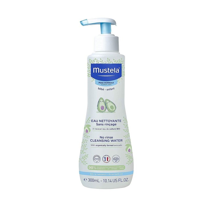 Acqua Detergente senza Risciacquo per Bambini Mustela Avocado (300 ml)