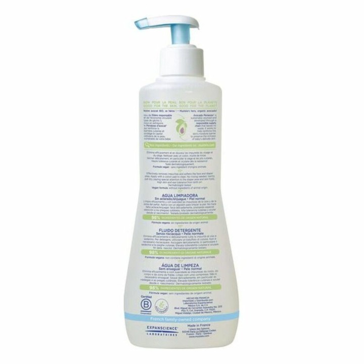 Acqua Detergente senza Risciacquo per Bambini Mustela Avocado (300 ml)