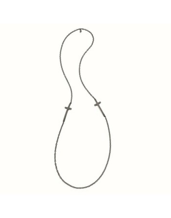 Damenhalskette Folli Follie 3N14T020KK_Plata Negra 90 cm