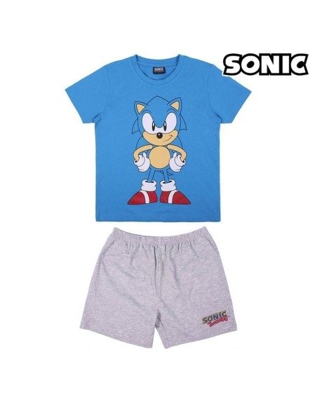Pijama Infantil Sonic Azul