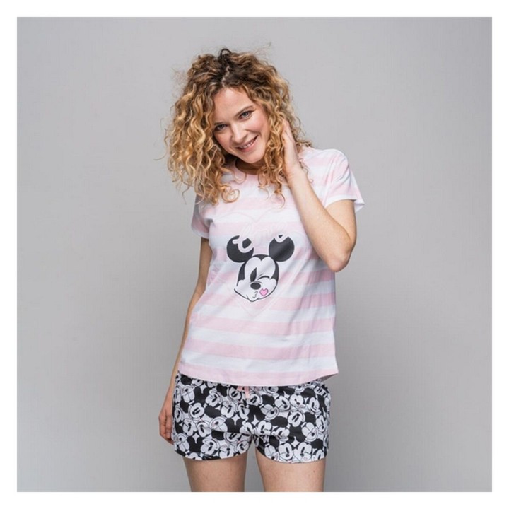 Nattøj Minnie Mouse Hvid (Voksne) Dame