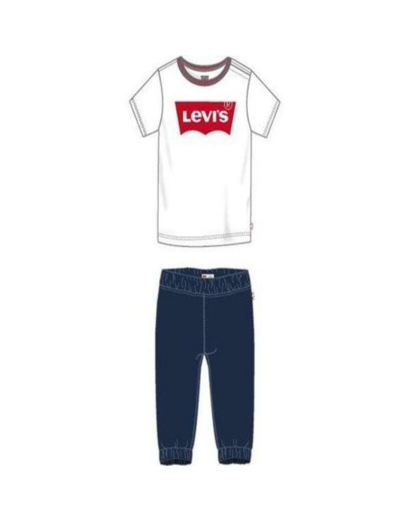 Conjunto Deportivo para Bebé TWILL JOGGER Levi's 6EA924-001  Blanco