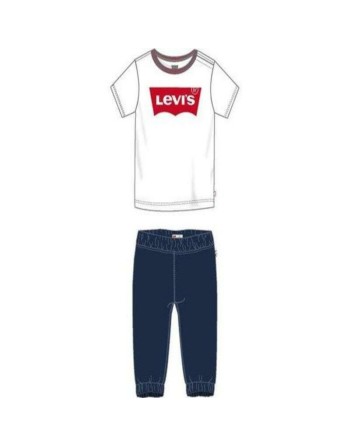 Conjunto Deportivo para Bebé TWILL JOGGER Levi's 6EA924-001  Blanco