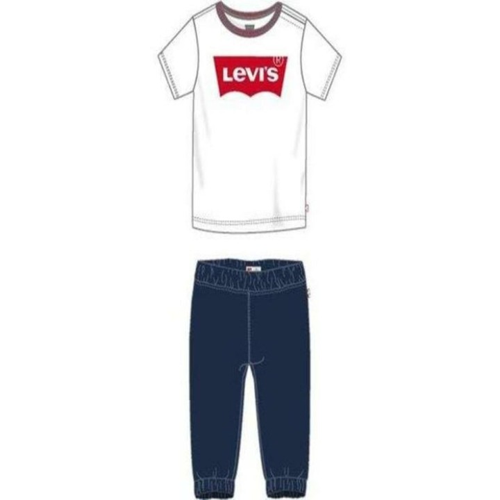 Sportstøj til Baby TWILL JOGGER Levi's 6EA924-001  Hvid