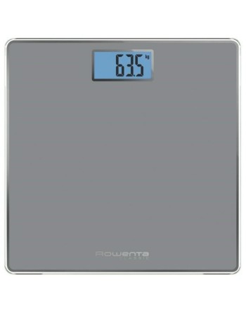 Balance Numérique de Salle de Bain Rowenta BS1500 Verre trempé Bleu Gris Piles x 2