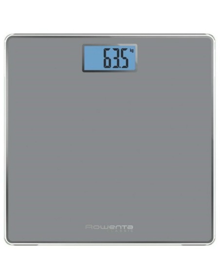 Bilancia Digitale da Bagno Rowenta BS1500 Vetro temperato Azzurro Grigio Batterie x 2