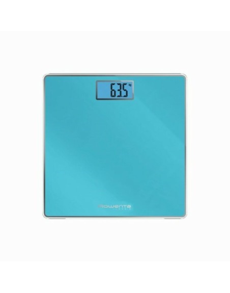 Digital badevægt Rowenta BS1503V0 3" Turkisblå Hærdet glas 160 kg Batterier x 2