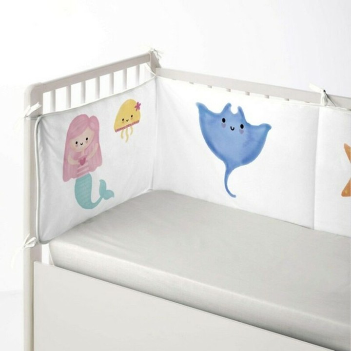 Barnesengbeskytter Cool Kids Mermaid (60 x 60 x 60 + 40 cm)