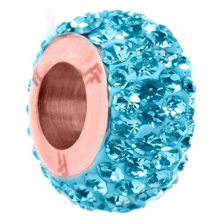 Perle de verre Femme Folli Follie 3POTO23RV Bleu (1,5 cm)