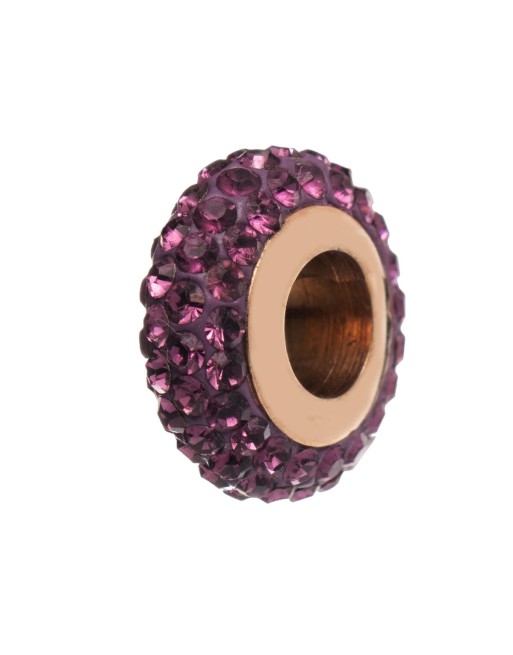 Ladies' Beads Folli Follie 3P0T024RV Purple 1,5 cm