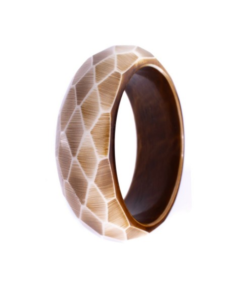 Armbånd Folli Follie 4B9A006I Brun (Ø 7 cm)