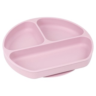 Piatto in silicone con ventosa Safta M923 Silicone Ventosa Rosa (20,5 x 2,5 x 18 cm)