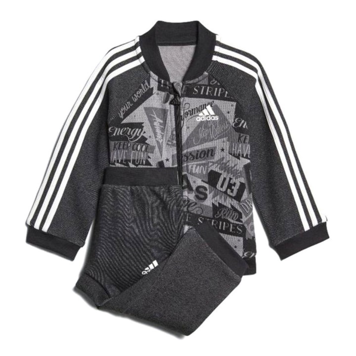 Baby træningsdragt Adidas I BBALL JOG FT Grå