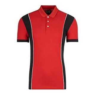 Polo a Maniche Corte Uomo Armani Jeans C1450 Rosso