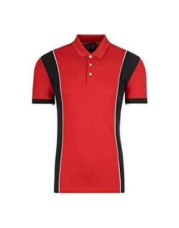 Polo de Manga Corta Hombre Armani Jeans C1450 Rojo