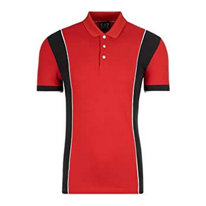 Kortærmet Polotrøje til Mænd Armani Jeans C1450 Rød