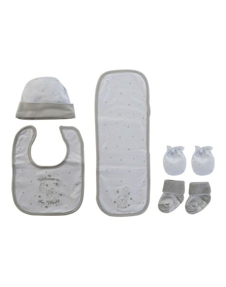Set Bavaglino e Babbucce DKD Home Decor 0-6 Mesi Cotone
