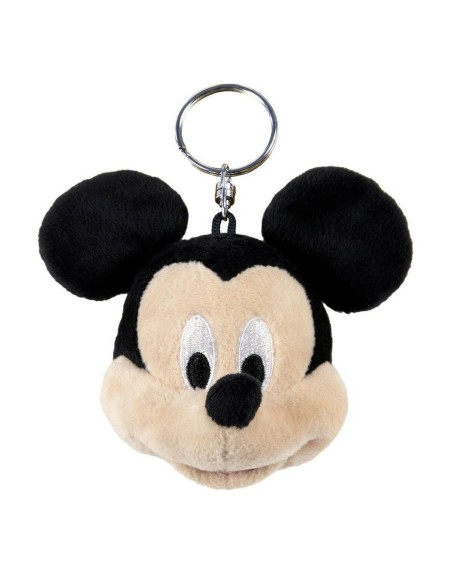 Plüschtier Schlüsselanhänger Mickey Mouse Schwarz