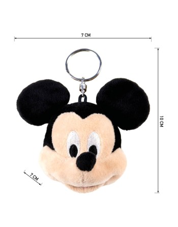 Porte-clés Peluche Mickey Mouse Noir