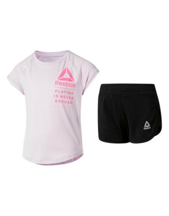 Ensemble de Sport pour Enfants Reebok G ES SS MONGLW BABY Rose
