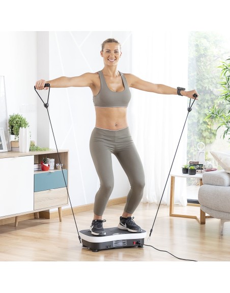 Plataforma Vibratoria de Entrenamiento con Accesorios y Guía de Ejercicios Vybeform InnovaGoods