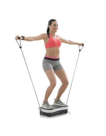 Plataforma Vibratoria de Entrenamiento con Accesorios y Guía de Ejercicios Vybeform InnovaGoods