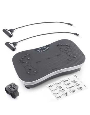Plate-forme d'Entraînement par Vibrations avec Accessoires et Guide d'Exercices Vybeform InnovaGoods