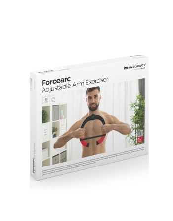 Ejercitador de Brazos Regulable con Resistencia y Guía de Ejercicios Forcearc InnovaGoods