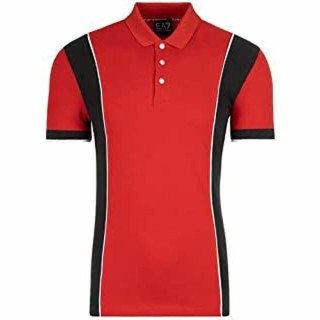 Kortærmet Polotrøje til Mænd Armani Jeans 3GPF81 PJ61Z C1450 Rød Bomuld (M)