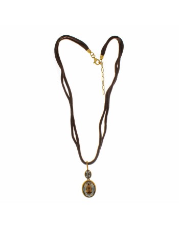 Ladies' Necklace Folli Follie 3N7S123YFS 24 cm