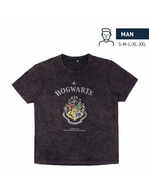 Maglia a Maniche Corte Uomo Harry Potter Grigio Grigio scuro