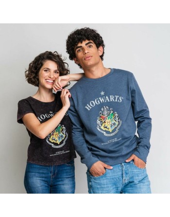 Maglia a Maniche Corte Donna Harry Potter Grigio Grigio scuro