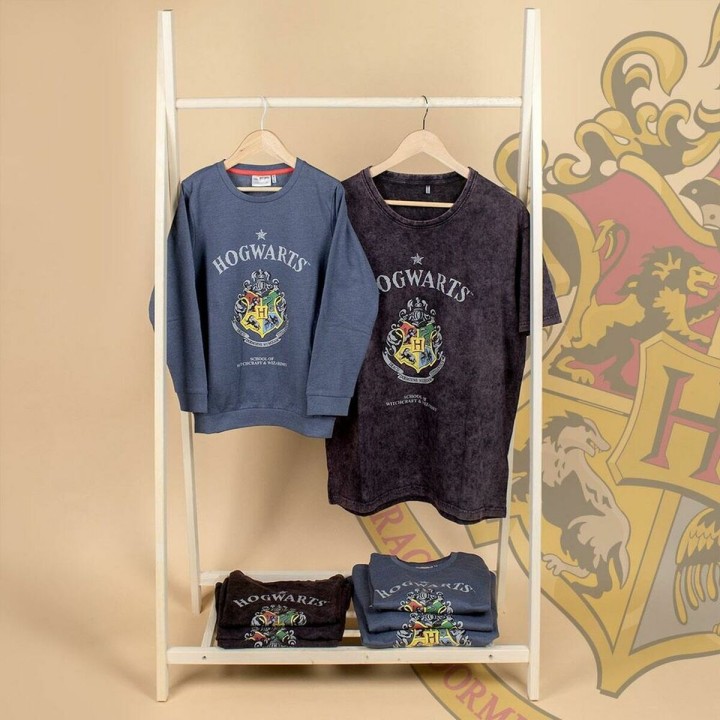 Kortærmet T-shirt til Kvinder Harry Potter Grå Mørkegrå