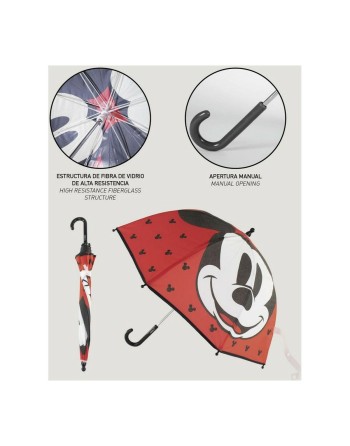 Paraply Mickey Mouse Rød (Ø 71 cm)