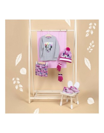 Camiseta de Manga Larga Infantil Minnie Mouse Gris