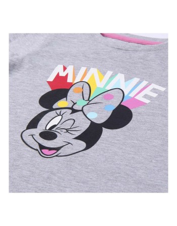 Maglia a Maniche Lunghe per Bambini Minnie Mouse Grigio