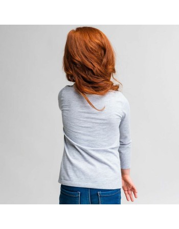 Langærmet T-shirt til Børn Minnie Mouse Grå