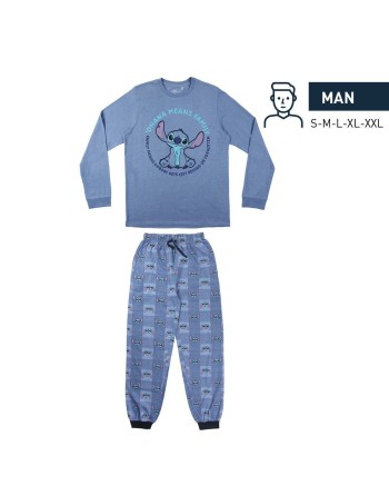 Pijama Stitch Hombre Azul (Adultos)
