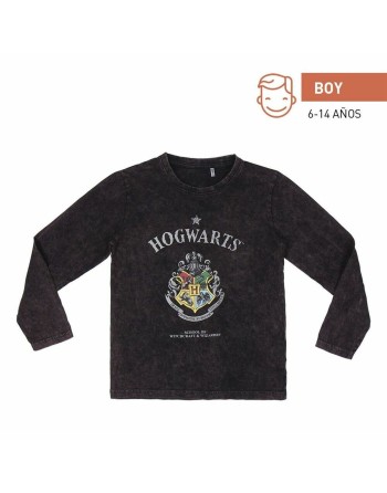 Maglia a Maniche Lunghe Bambino Harry Potter Grigio Grigio scuro