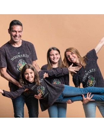 Maglia a Maniche Lunghe Bambino Harry Potter Grigio Grigio scuro