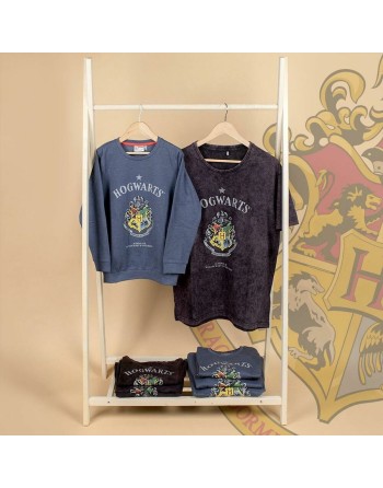 Maglia a Maniche Lunghe Bambino Harry Potter Grigio Grigio scuro