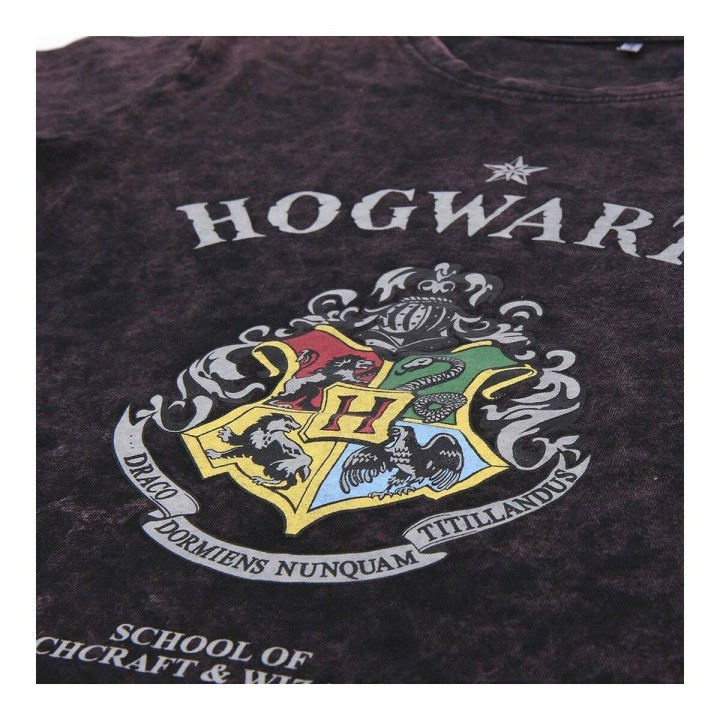 Langærmet T-shirt til Børn Harry Potter Grå Mørkegrå