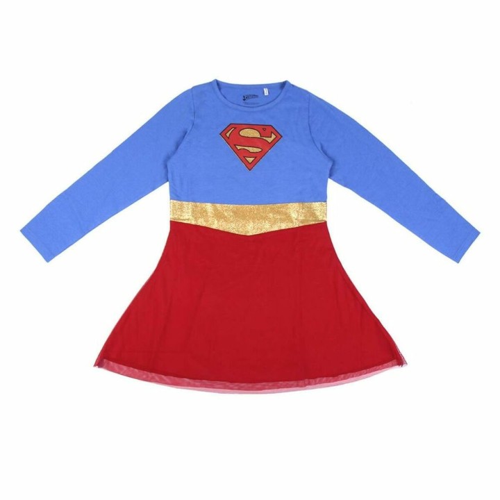 Kjole Superman Blå Rød