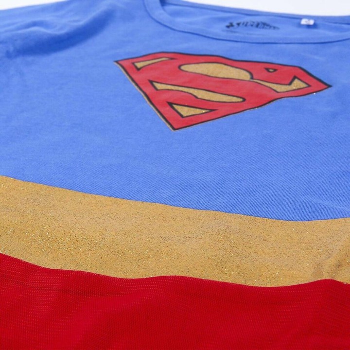 Kjole Superman Blå Rød
