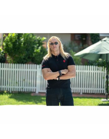 Polo de Manga Corta Hombre Bobroff Negro