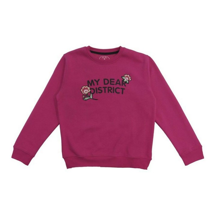 Sweatshirt uden hætte til piger Softee Lunar  Pink Fuchsia