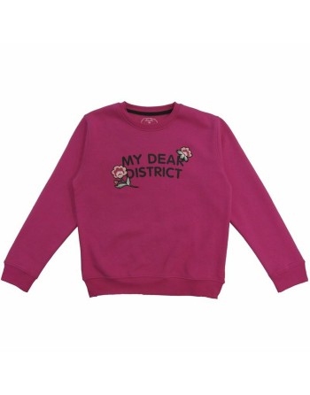 Sweat-shirt sans capuche fille Softee Lunar  Rose Fuchsia