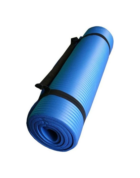 Jute-Yoga-Matte Softee RIV001 Blau