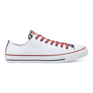Kvinde Casual Sneakers Converse Chuck Taylor Stars Stripes Hvid